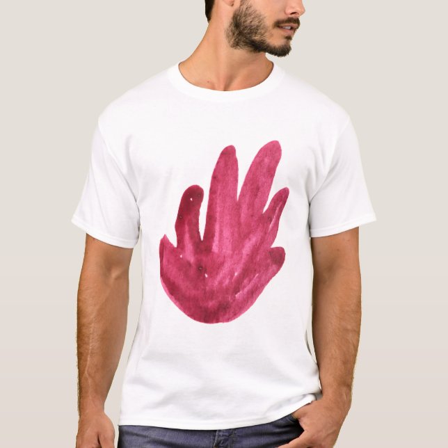 Svart vit koncept konstnärlig design t shirt (Framsida)