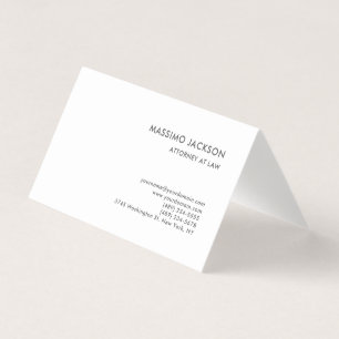 Svart Vit Konsult Advokat Minimalistisk Visitkort