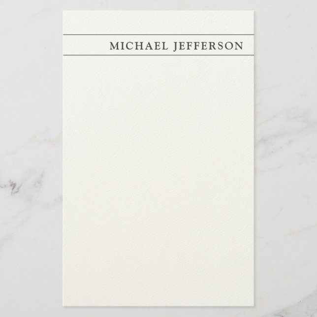 Svart Vit Konsult Jurist Yrke Brevpapper (Framsida)