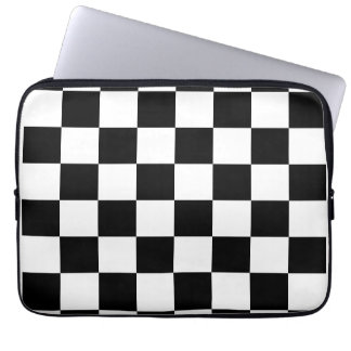 Svart, vit kontrollpanel laptop sleeve