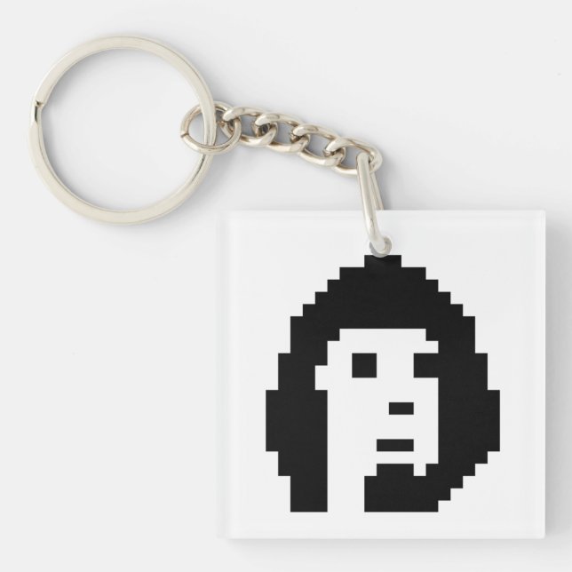 Svart vit kryptopunk (Framsidan)