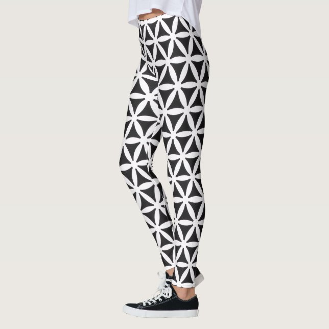 svart & vit leggings (Vänster)
