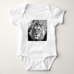 Svart Vit Lejon T-shirt