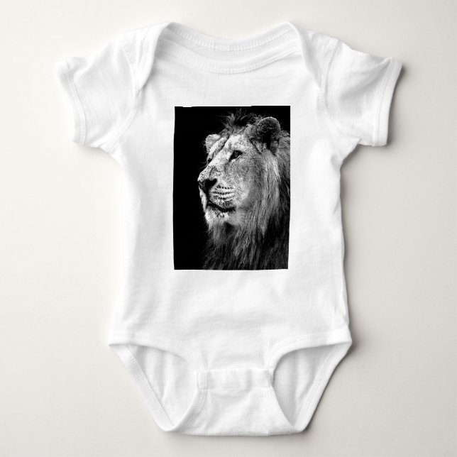 Svart & Vit Lejon Tröja (Framsida)