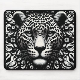 Svart & Vit Leopards Musmatta