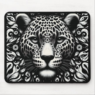 Svart & Vit Leopards Musmatta