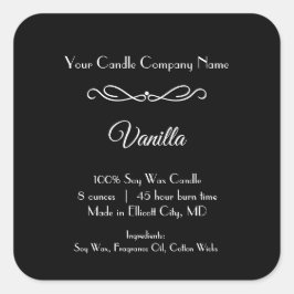 Svart vit ljus - etikett med blomning Swirl-minima