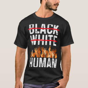 Svart Vit Mänsklig Jämställdhet Kläder Svart Histo T Shirt
