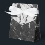 Svart & Vit Marmor Modern Glam Trendig Fest Presentaskar<br><div class="desc">specialdesignade presentlådor</div>