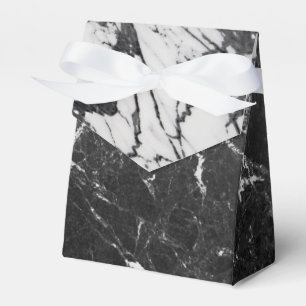 Svart & Vit Marmor Modern Glamour Trendig Fest Presentaskar