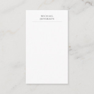 Svart & Vit Minimalistisk Enkel Modern Tilläggskort