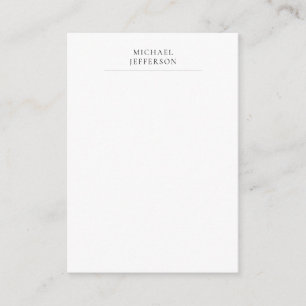 Svart & Vit Minimalistisk Enkel Modern Tilläggskort