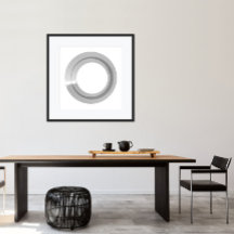 Svart & Vit Minimalistisk Modern Konsttryck