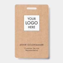 Svart & Vit Minimalistisk Monogram på Kraftpapper