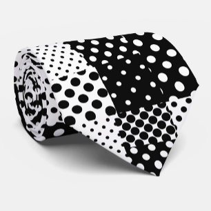 Svart Vit Mode Prickar Stil Design Slips