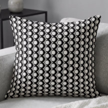 Svart Vit Modern Geometrisk Mönster 