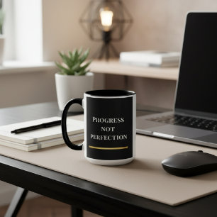 Svart & Vit Modern Motivations- Mugg
