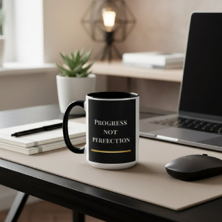 Svart & Vit Modern Motivations- Mugg