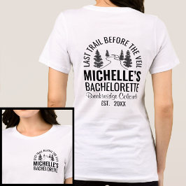 Svart & Vit Modern Sista Spåret Innan Slöjan T Shirt