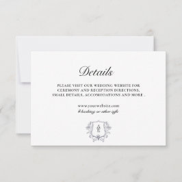Svart-vit monogramkuvertkort inbjudningar