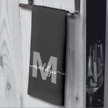 Svart Vit Namnmonogram