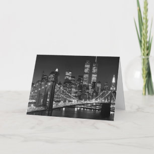 Svart & vit New York City Helgkort