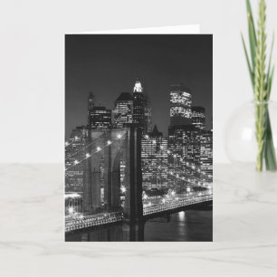 Svart & vit New York City Helgkort