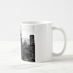 Svart & vit New York Kaffemugg