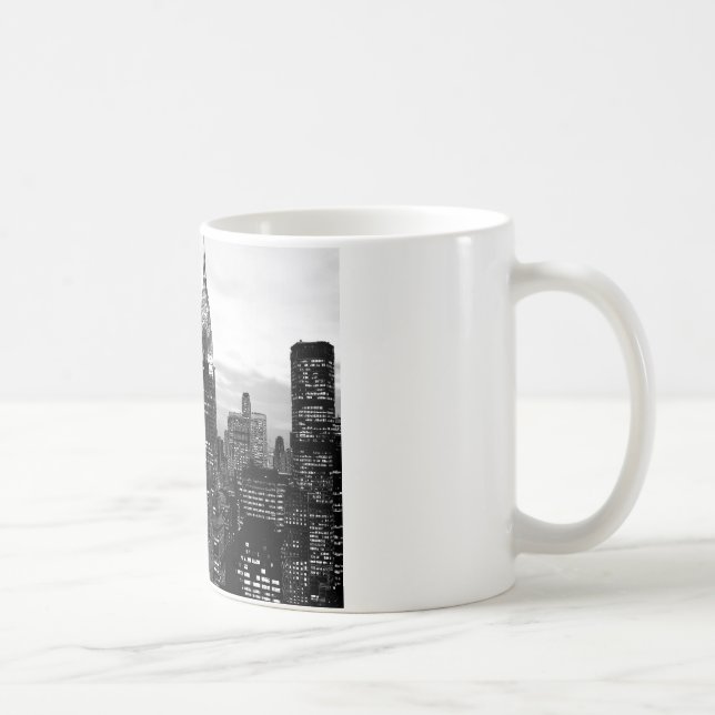 Svart & vit New York Kaffemugg (Höger)