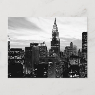 Svart & vit New York Vykort
