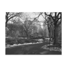 Svart vit NY Central Park