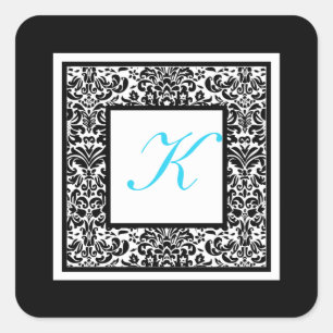 Svart, vit och blå DIMM-symbol Fyrkantigt Klistermärke