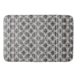 Svart, vit och Grått Check Diamond Mönster Badrumsmatta