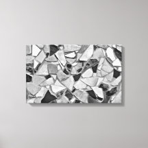 Svart, vit och Grått terrazzo-fotokonst