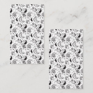 Svart & Vit Paisley-mönster – Elegant Textilkonst Rabattkort