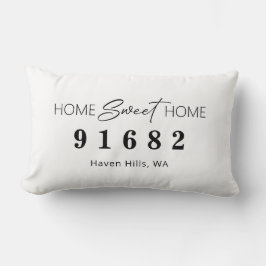 Svart vit Personlig Hemsöt Postnummer (hem) Lumbarkudde