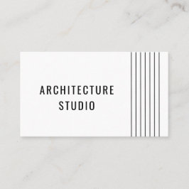 Svart, vit professionell-arkitekt-designer modern visitkort
