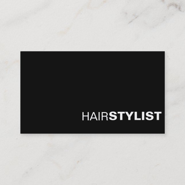 Svart & Vit Professionell Chic Namnkort (Framsida)