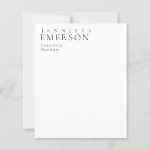 Svart vit professionell minimalistisk modern enkel