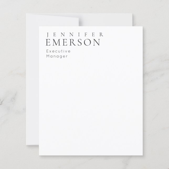 Svart vit professionell minimalistisk modern enkel (Framsida)