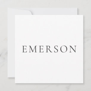 Svart vit professionell minimalistisk modern enkel