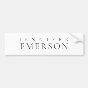 Svart vit professionell minimalistisk modern enkel bildekal