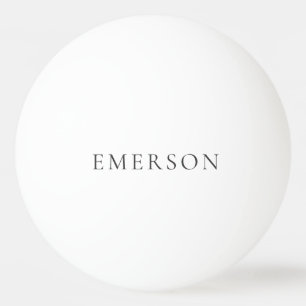 Svart vit professionell minimalistisk modern enkel pingisboll