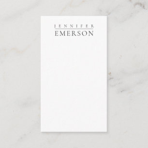 Svart vit professionell minimalistisk modern enkel tilläggskort