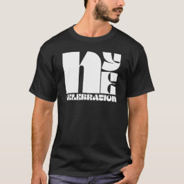 Svart Vit Retro Typografi Nyårsafton Party T Shirt