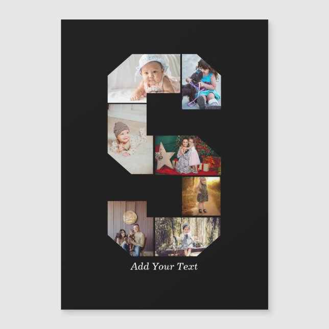 Svart-vit S-bokstavsfotocollage (Framsida)