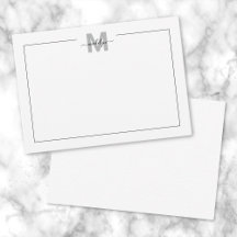Svart Vit Skrift Kalligrafi Namn Monogram