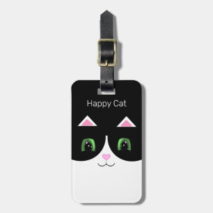 Svart & Vit Smokingkatt Bagagebricka