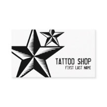 Svart, vit tatueringskylt, stjärnsymbol, anpassnin