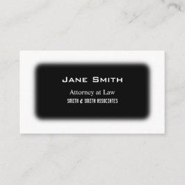 Svart & vit visitkort